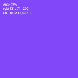 #8347FA - Medium Purple Color Image