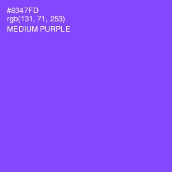 #8347FD - Medium Purple Color Image