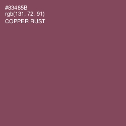 #83485B - Copper Rust Color Image