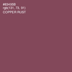 #83495B - Copper Rust Color Image