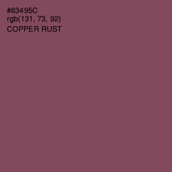 #83495C - Copper Rust Color Image