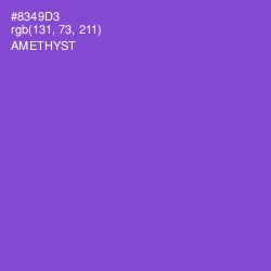 #8349D3 - Amethyst Color Image