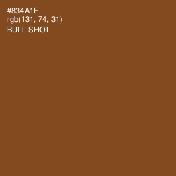 #834A1F - Bull Shot Color Image