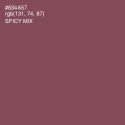 #834A57 - Spicy Mix Color Image