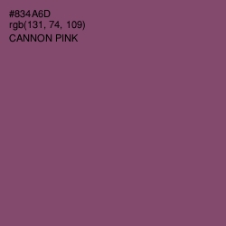 #834A6D - Cannon Pink Color Image