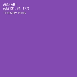 #834AB1 - Trendy Pink Color Image