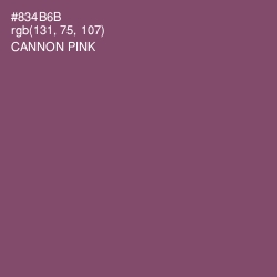 #834B6B - Cannon Pink Color Image
