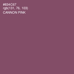 #834C67 - Cannon Pink Color Image