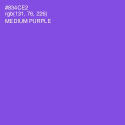 #834CE2 - Medium Purple Color Image