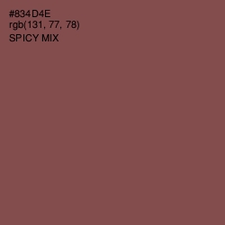 #834D4E - Spicy Mix Color Image