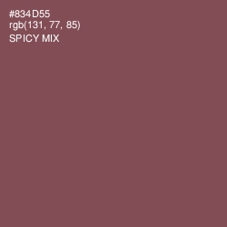 #834D55 - Spicy Mix Color Image