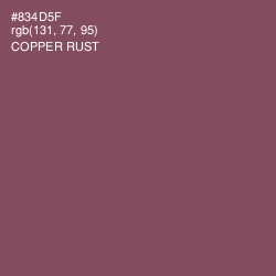 #834D5F - Copper Rust Color Image