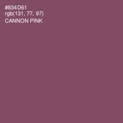 #834D61 - Cannon Pink Color Image