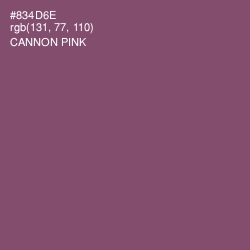 #834D6E - Cannon Pink Color Image