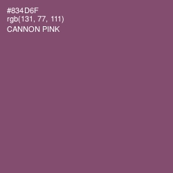 #834D6F - Cannon Pink Color Image