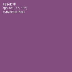 #834D7F - Cannon Pink Color Image