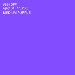 #834DFF - Medium Purple Color Image