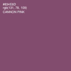 #834E6D - Cannon Pink Color Image