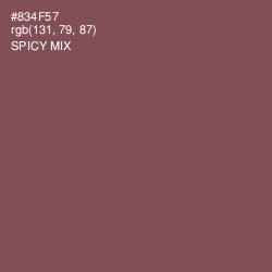 #834F57 - Spicy Mix Color Image