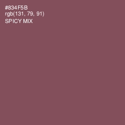 #834F5B - Spicy Mix Color Image