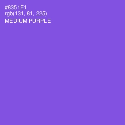 #8351E1 - Medium Purple Color Image
