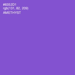 #8352D1 - Amethyst Color Image