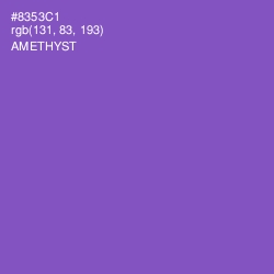 #8353C1 - Amethyst Color Image