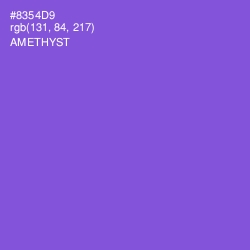 #8354D9 - Amethyst Color Image