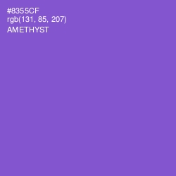 #8355CF - Amethyst Color Image