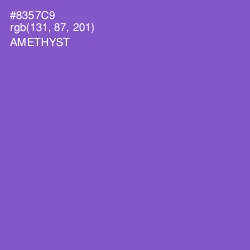 #8357C9 - Amethyst Color Image