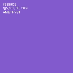 #8359CE - Amethyst Color Image