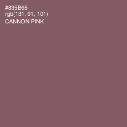 #835B65 - Cannon Pink Color Image