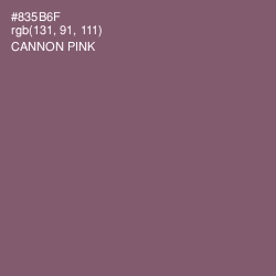 #835B6F - Cannon Pink Color Image