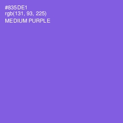 #835DE1 - Medium Purple Color Image