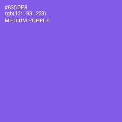 #835DE9 - Medium Purple Color Image
