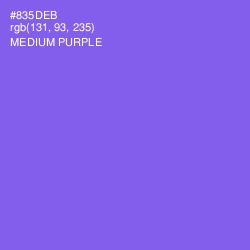 #835DEB - Medium Purple Color Image