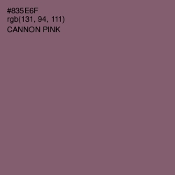 #835E6F - Cannon Pink Color Image