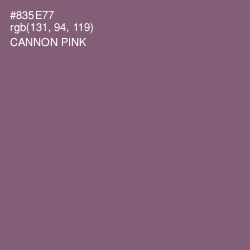 #835E77 - Cannon Pink Color Image