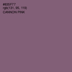 #835F77 - Cannon Pink Color Image