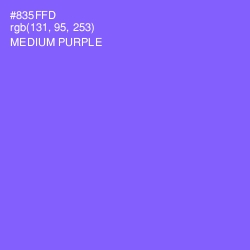 #835FFD - Medium Purple Color Image