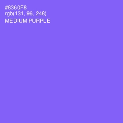 #8360F8 - Medium Purple Color Image