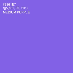 #8361E7 - Medium Purple Color Image