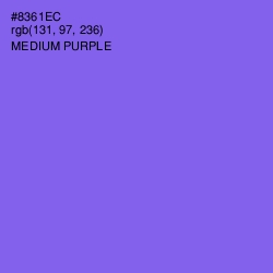 #8361EC - Medium Purple Color Image