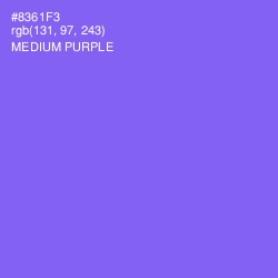 #8361F3 - Medium Purple Color Image