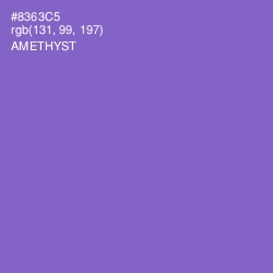 #8363C5 - Amethyst Color Image