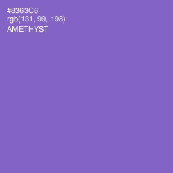 #8363C6 - Amethyst Color Image