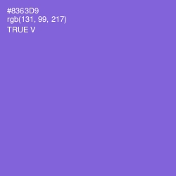 #8363D9 - True V Color Image