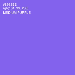 #8363EE - Medium Purple Color Image