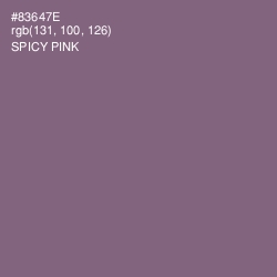 #83647E - Spicy Pink Color Image