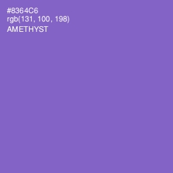 #8364C6 - Amethyst Color Image